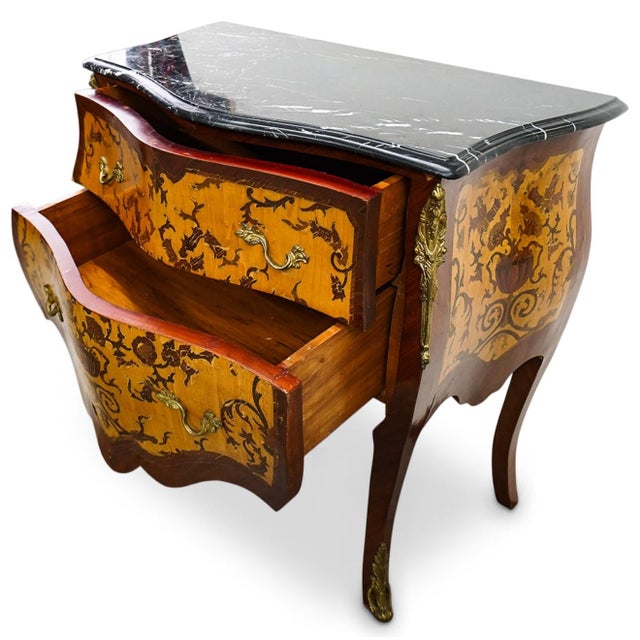 Rococo Antique French Bombe Chest For Sale - Image 3 of 6