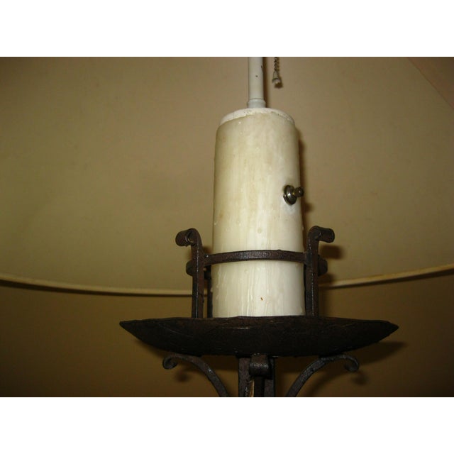 Pair of Vintage Spanish Style Zoro Iron Floor Lamps by Paul Ferrante For Sale - Image 10 of 17