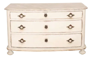 French Bow Front Chest of Drawers