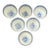Vintage Chinese Rice Grain Bowls — Set of 6 For Sale