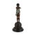 Figurative Antique Bronze Boy Figure Blowing a Bugle on Marble Base – Classical Figural Sculpture For Sale - Image 3 of 8
