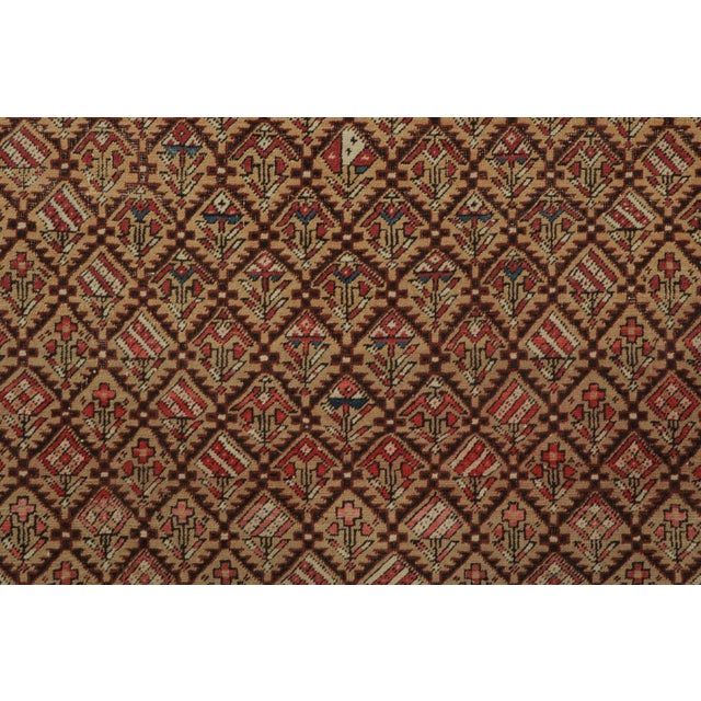 Rug & Kilim Antique Kuba Rug With Colorful Diamond Lattice & Tribal Motifs - Rug & Kilim For Sale - Image 4 of 7