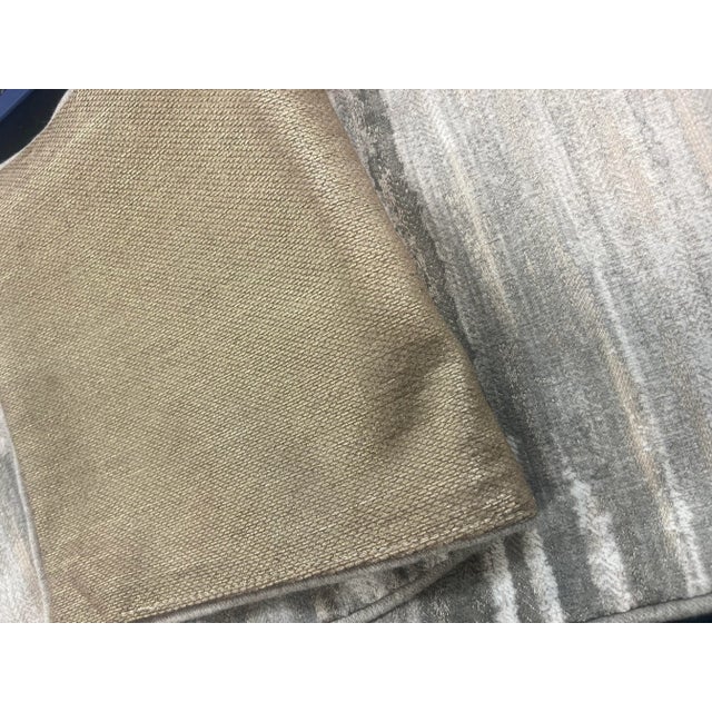 Clarke & Clarke 11” X 24” Clarke & Clarke Latour Taupe Grey Cream Soft Gold Abstract Lumbar Pillow Cover For Sale - Image 4 of 4