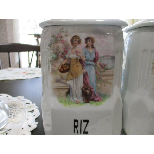 12 Piece Rare Pattern Victoria Czecho Slovakia Canisters W/ Spice Canisters For Sale - Image 13 of 18
