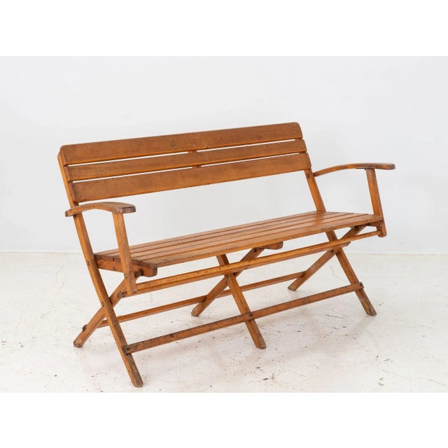 1930s Bauhaus Folding Bench For Sale - Image 10 of 10