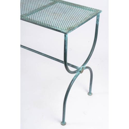 20th Century Contemporary Console Table in Metal For Sale - Image 3 of 6