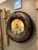 American Vintage Tire Cover Mirror For Sale - Image 3 of 4