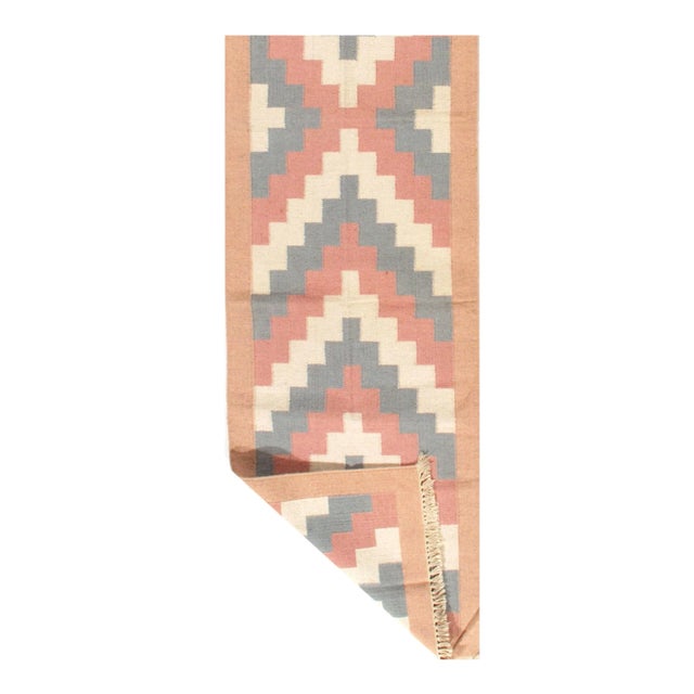 Traditional Multi Color Hand Woven Runner 2'9'' X 11'9'' For Sale - Image 3 of 4