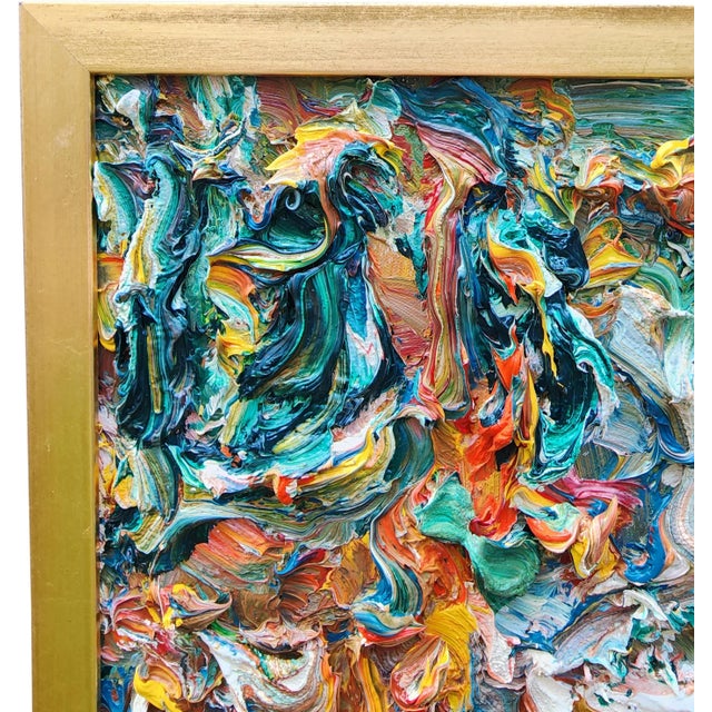 2010s Contemporary Abstract Expressionist Original Oil Painting "Softly Walking" by Barry Benner For Sale - Image 5 of 13