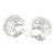 1960s Licio Zanetti Murano Clear Glass Fish Sculptures - A Pair For Sale