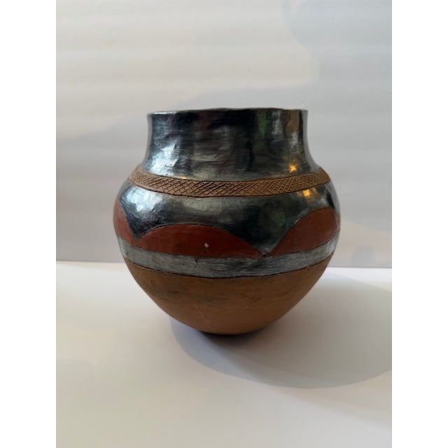 Handmade Zimbabwe Makarunga Tribal Pottery Vessel / African Earthenware Pot For Sale - Image 4 of 10