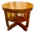 Italian Art Deco Design Walnut Side Table For Sale