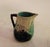 Ceramic Antique Majolica Creamer, Earthtones With Green Leaves, Flowers and Fern. For Sale - Image 7 of 10