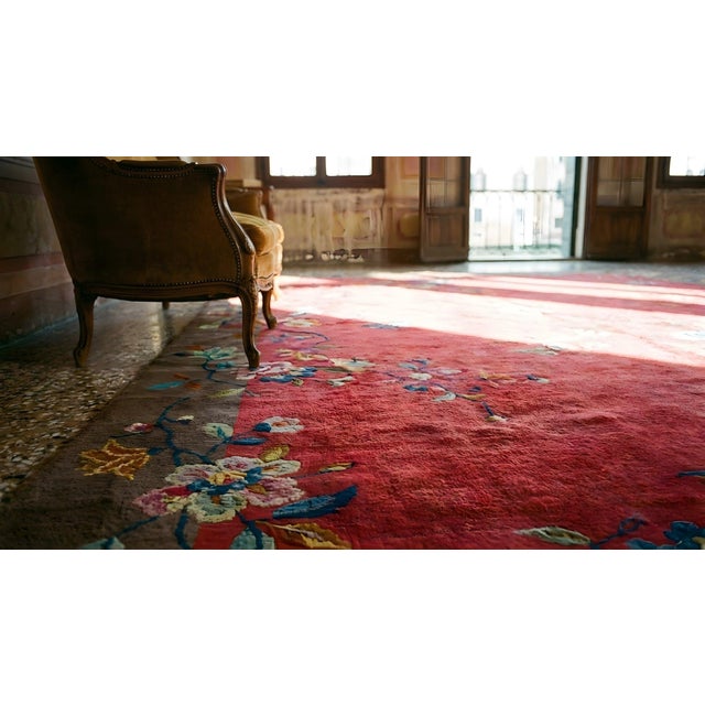 1920s Chinese Art Deco Carpet ( 9' x 11'3'' - 275 x 343 ) For Sale - Image 13 of 15