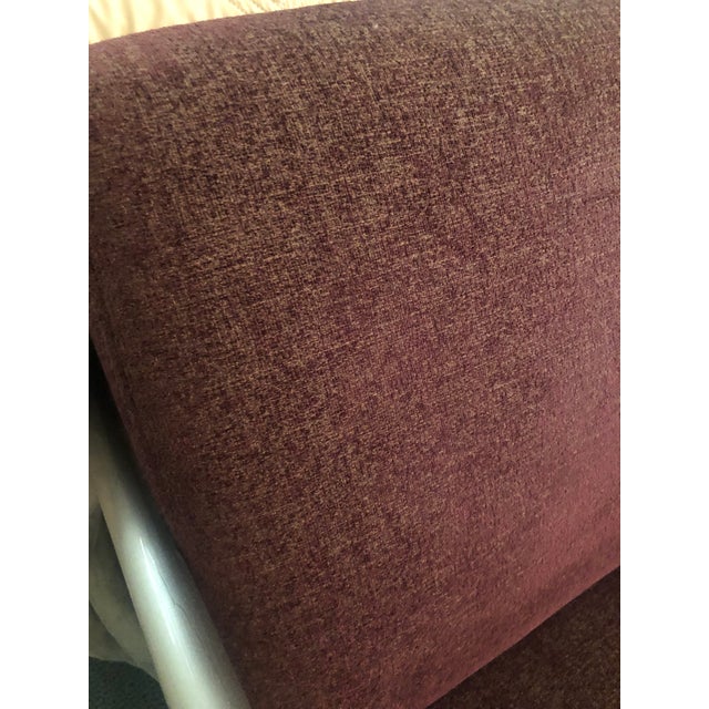 Contemporary Upholstered Aluminum Frame Bauhaus Chairs - A Pair For Sale - Image 9 of 12
