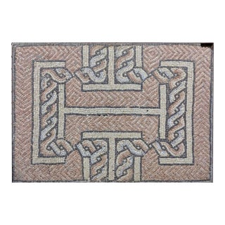 Ancient Roman Interlaced Geometric Pattern Floor Mosaic 4th - 5th Century Ad For Sale