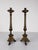 Italian Baroque Style Church Candlesticks in Gilt Bronze, Set of 2 For Sale - Image 5 of 17