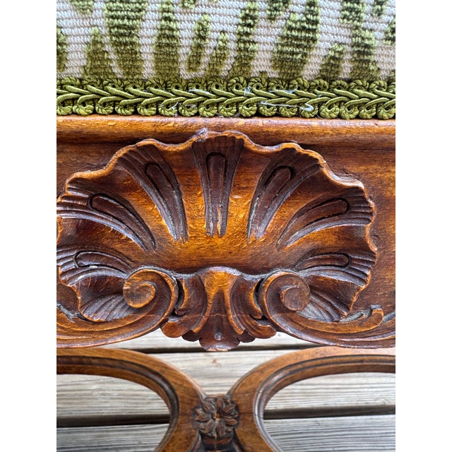 Old French Animal Print Bench For Sale In Tampa - Image 6 of 7