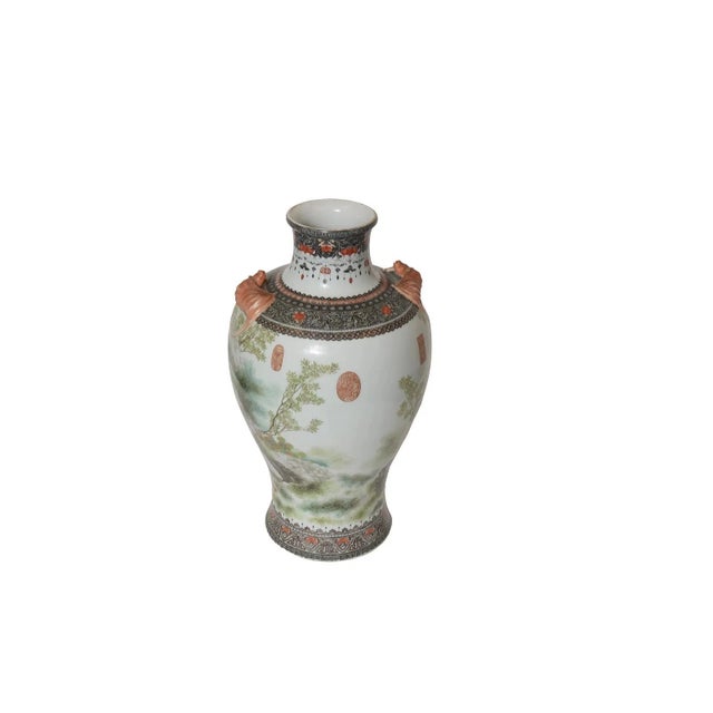 A magnificent and impressive large Chinese Famille Rose porcelain vase, accompanied by a custom carved wooden display...