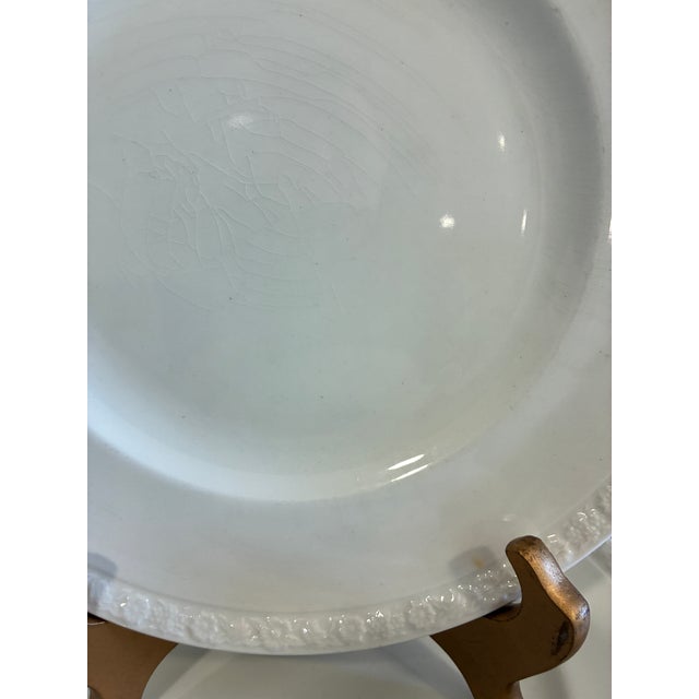 Wedgwood Vintage Wedgwood Embossed White English Dinner Plates, Set of 12 For Sale - Image 4 of 13