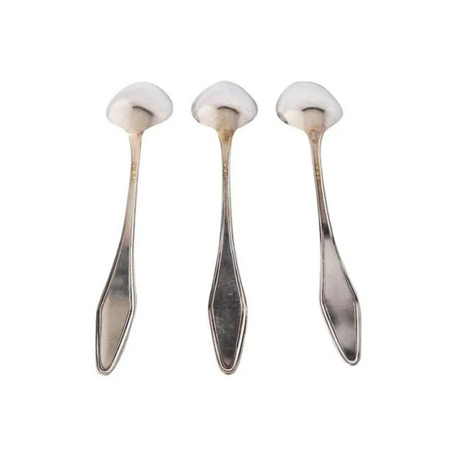 1910s Antique Silver Plated Serving Spoons Set of 3 For Sale - Image 5 of 6