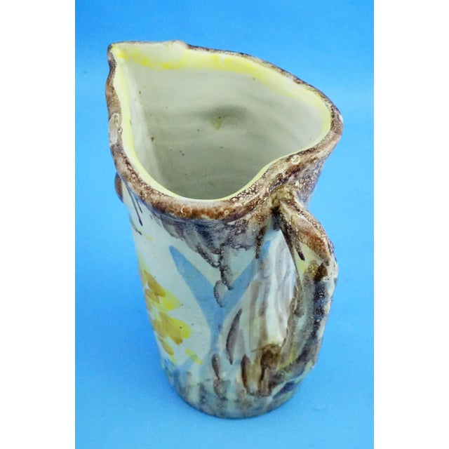 20th Century Cubist Anthropomorphic Vase attributed to Guido Gambone for Cas Solimene Vietri, 1940s For Sale - Image 11 of 18