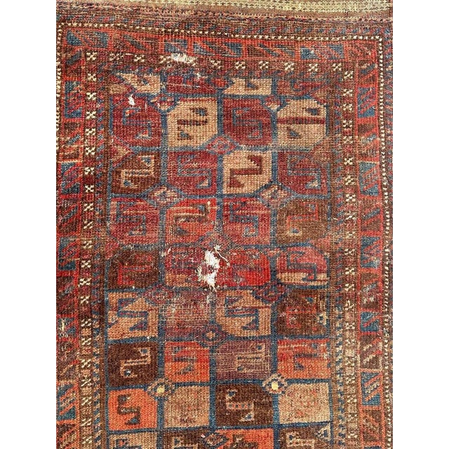 Antique Distressed Turkmen Tribal Rug, 1890s For Sale - Image 12 of 18