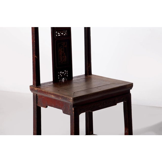 Ming Style Chinese Chair, 1890 For Sale - Image 6 of 10