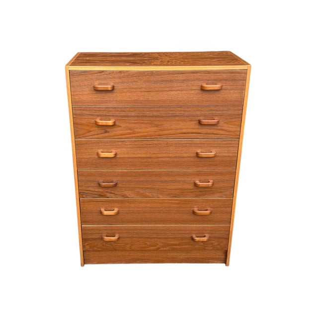 1960s Danish Modern Teak Six-Drawer Dresser, Maple-Tone Satin Finish For Sale - Image 13 of 15