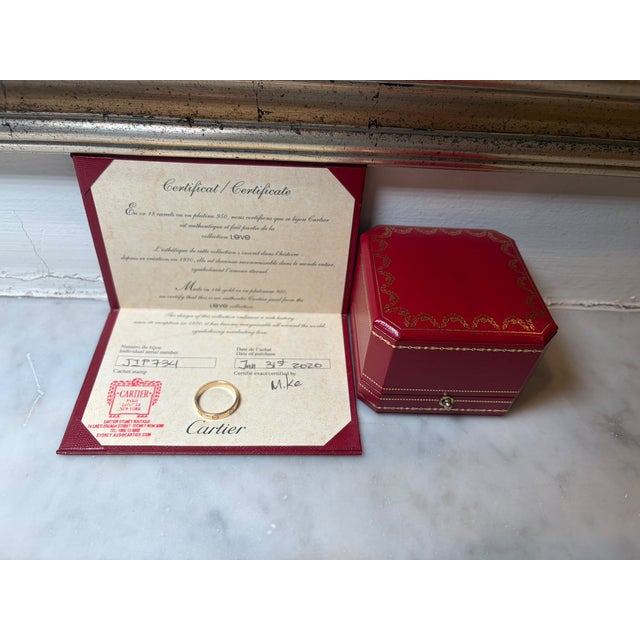 Cartier 18ct Yellow Gold Love Ring 3.19g, Size 6.25 For Sale - Image 6 of 8