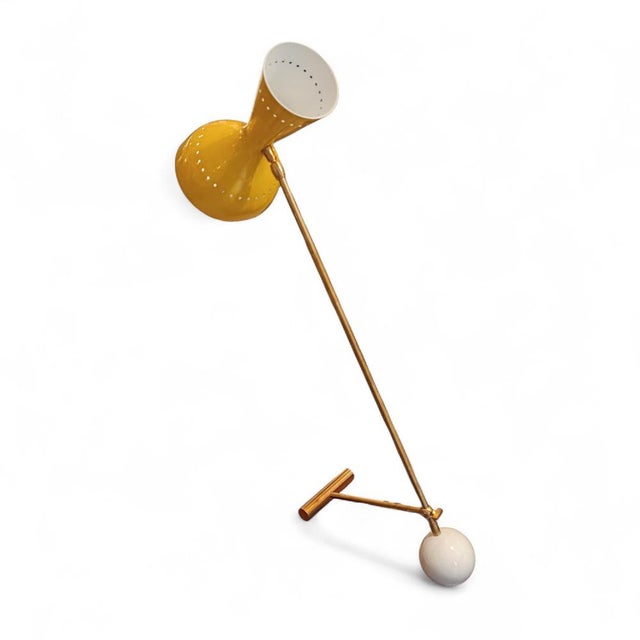 Contemporary Small Yellow Thunderball Lamp from Stilnovo, 1970s For Sale - Image 3 of 10