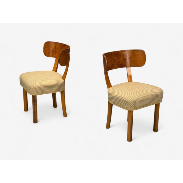 Brown Axel Einar Hjorth, Nordiska Kompaniet, Birch, Birka Chairs, Sweden, 1930s - Set of 6 For Sale - Image 8 of 15
