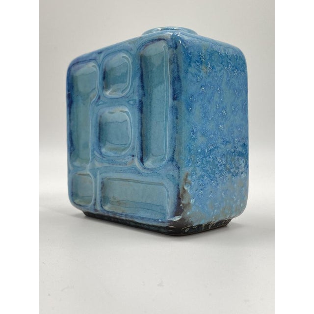 Mid-Century Geometric Vase in Glazed Ceramics, Germany, 1950s For Sale - Image 10 of 14