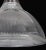 Mid 20th Century Vintage Industrial Holophane Glass Flush Mount Light For Sale - Image 5 of 12