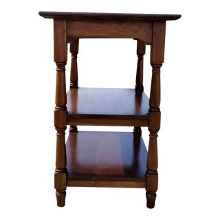 1940s Vintage Stickley Three Tier Solid Cherry Table For Sale