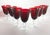 Contemporary 1990s Ruby Red Water, Wine or All Purpose Glasses - Set of 7 For Sale - Image 3 of 5
