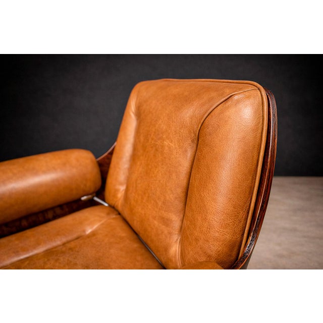 1970s “Dinamarquesa” Armchair in Rosewood & Leather, Carlo Fongaro, 1970s - Lot 257C For Sale - Image 5 of 17