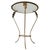 Mid 20th Century Vintage Hollywood Regency Plant Side Table in Gilt Wrought Iron and Glass, 1960s For Sale - Image 5 of 9