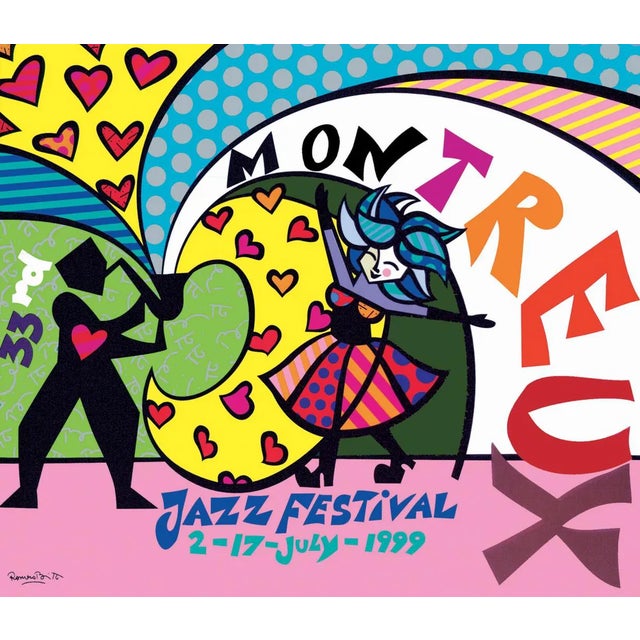 Romero Britto, Montreux Jazz 1999, Silkscreen For Sale