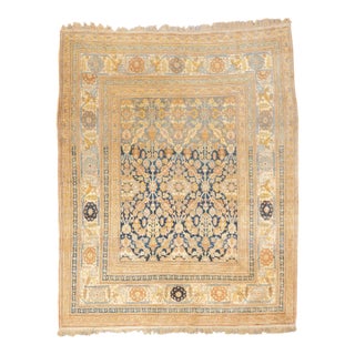 Late 19th Century Antique Haji Jalili Tabriz Rug 4'5'' X 5'4'' For Sale