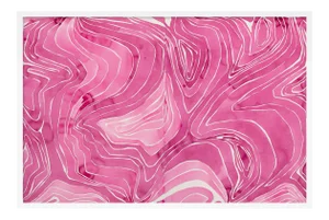 Tides by Kate Roebuck in White Framed Paper, Large Art Print