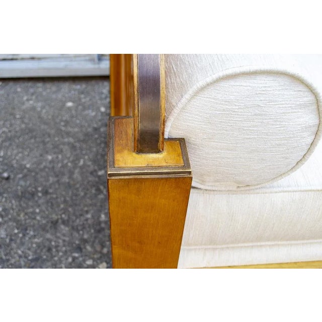 Wood Art Deco Italian Sofa in Bronze, 1930s For Sale - Image 7 of 11