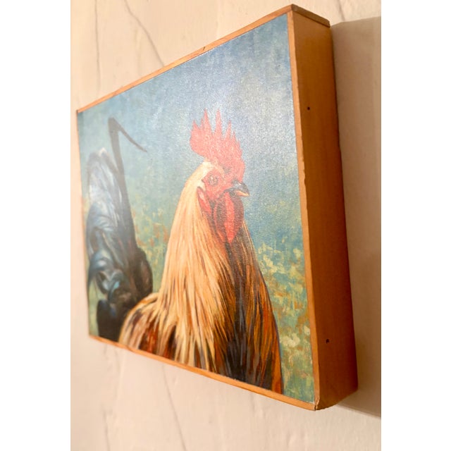 Folk Art Rooster Archival Giclee Print, by Pam Lewis For Sale In Palm Springs - Image 6 of 10