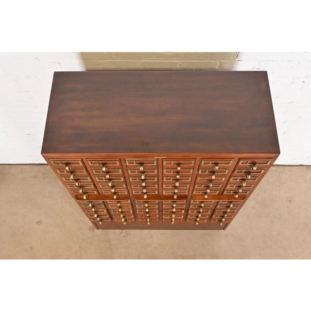 MidCentury Modern Maple 60Drawer Library Card Catalog Filing