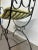 1970s Vintage Metal Vanity Stool For Sale - Image 4 of 5