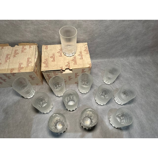 Mid-Century Modern Peacock Eye Glasses from Rosenthal, 1970s, Set of 12 For Sale - Image 3 of 12