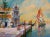 19th Century Mediterranean Painting by s.r. Torello of Venetian Scene For Sale - Image 4 of 10