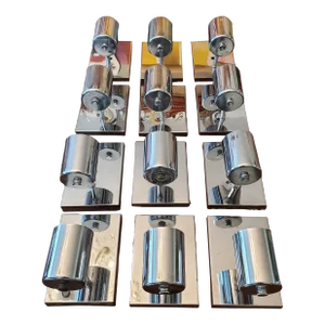 Vintage Mid-Century Modern Chrome Sconces - Set of 12