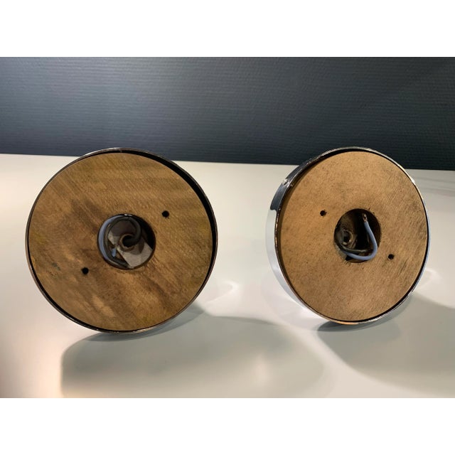 1960s Space Age Chrome Wall Lights, Set of 2 For Sale - Image 5 of 6