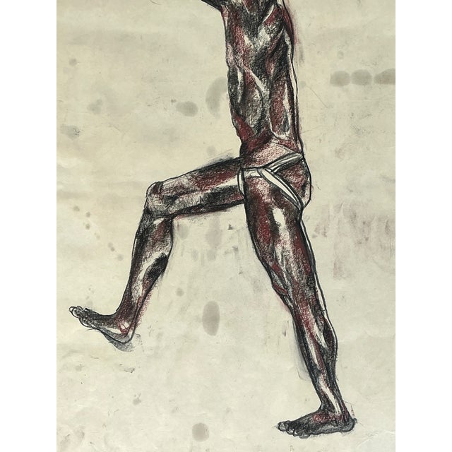 Framed Figurative Drawing on Paper For Sale - Image 11 of 14